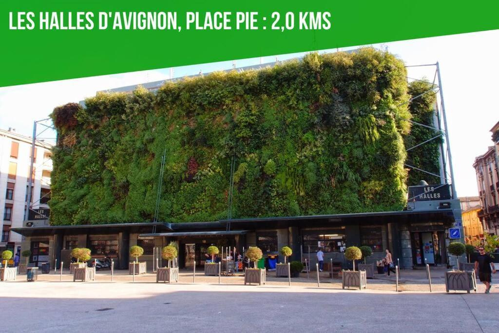 La Glycine - Parking Gratuit - Ac Clim - Cour Prive - Leilighet Villeneuve-lès-Avignon Eksteriør bilde