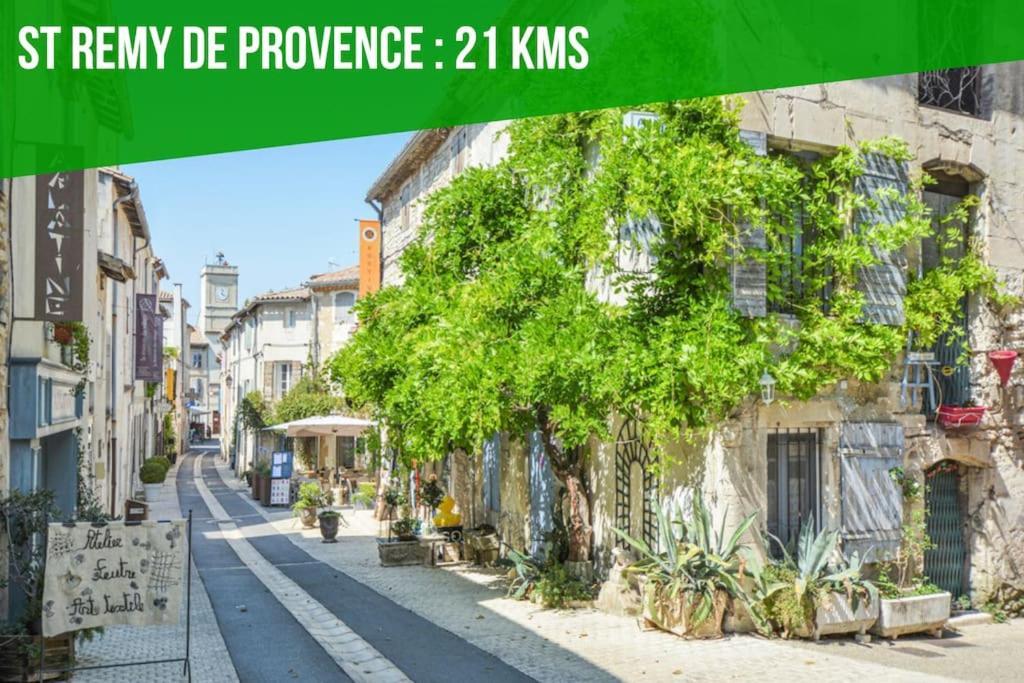 La Glycine - Parking Gratuit - Ac Clim - Cour Prive - Leilighet Villeneuve-lès-Avignon Eksteriør bilde
