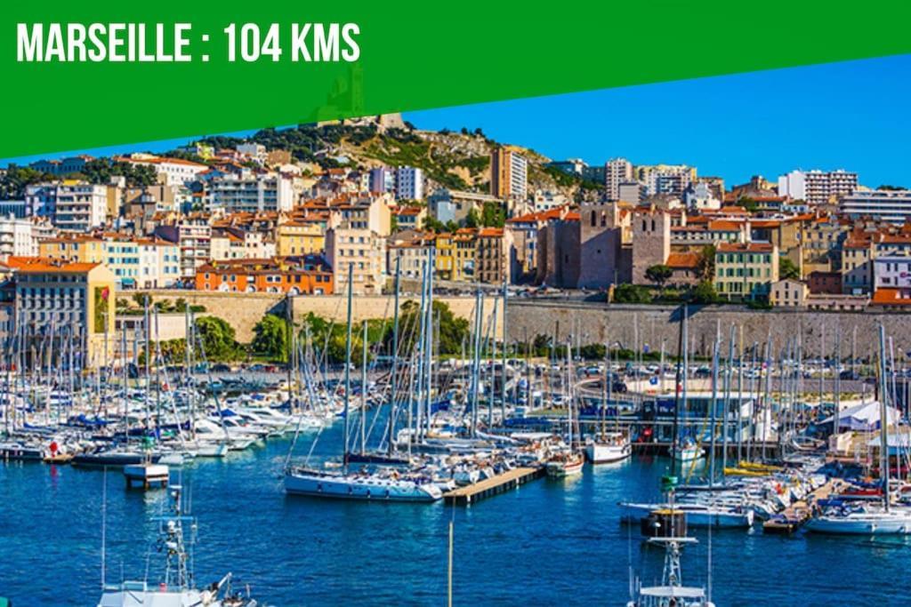 La Glycine - Parking Gratuit - Ac Clim - Cour Prive - Leilighet Villeneuve-lès-Avignon Eksteriør bilde